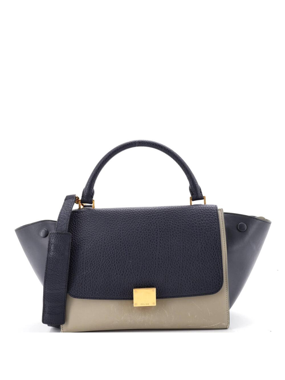 Celine Bicolor Trapeze Bag Leather #287560C58B